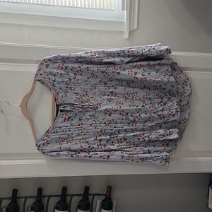 Floral Rustic Peasant Blouse